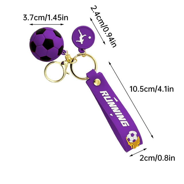 European Cup Football Keychain Glue Football Pendant Football Jewelry Keychain