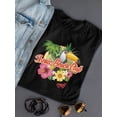 thumbnail image 3 of Tropical Toucan Paradise Vacation Graphic Women's T-shirt, 3 of 4