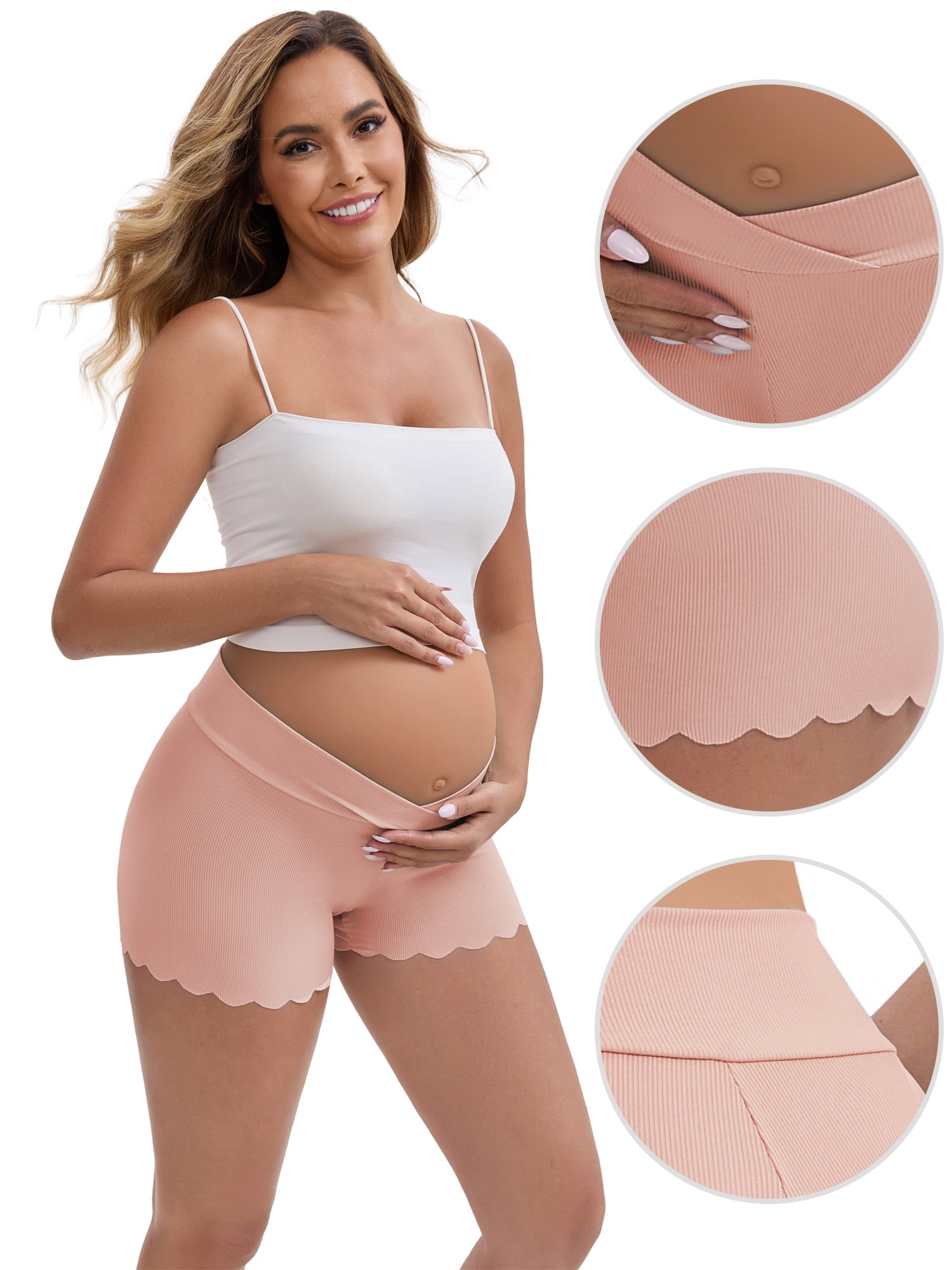 DARING DIVA Maternity Shaping Shorts Underwear Postpartum Boyshorts XXL Pink