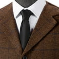thumbnail image 5 of purcolt Men's Vintage Plaid Tweed Suit Vest Herringbone Wool Casual Business Slim Fit Waistcoat for Prom Wedding Groomsmen, 5 of 5