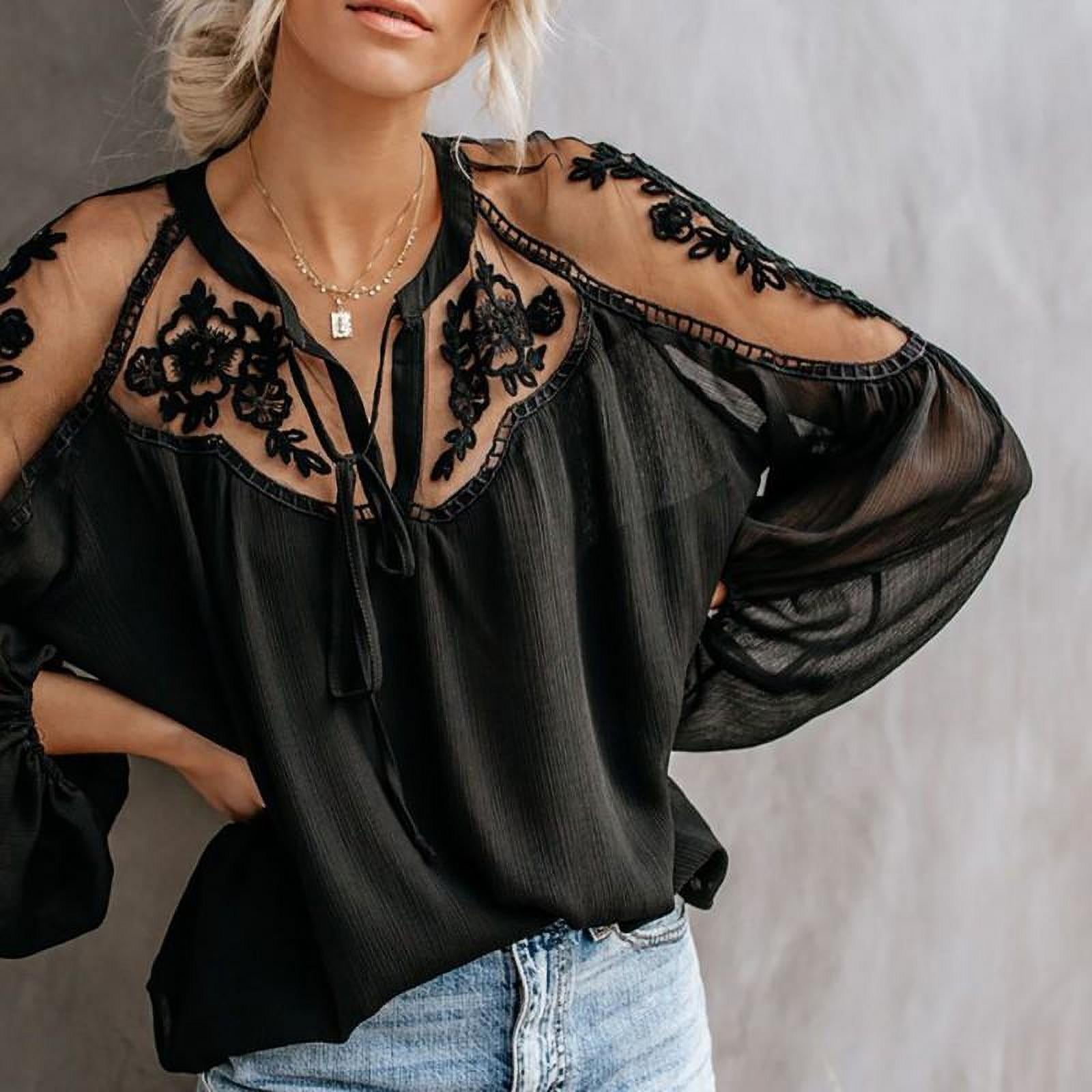 Women Casual Long SleeveTops Chiffon Blouse Sexy Egypt Ubuy