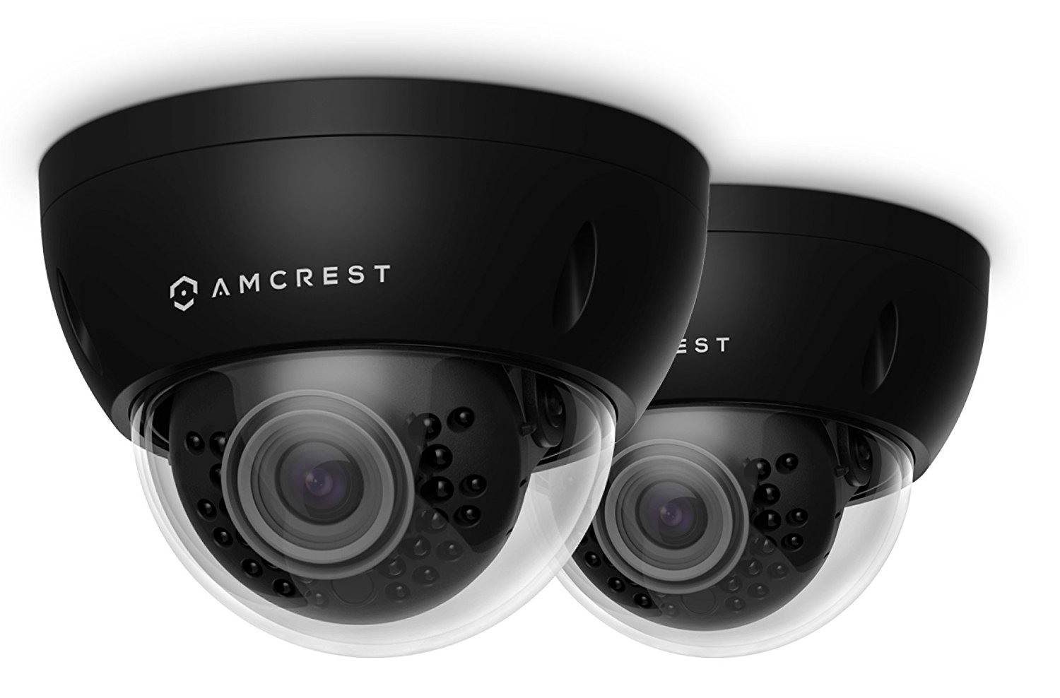 2-Pack Amcrest ProHD Outdoor 3 Megapixel POE Vandal Dome