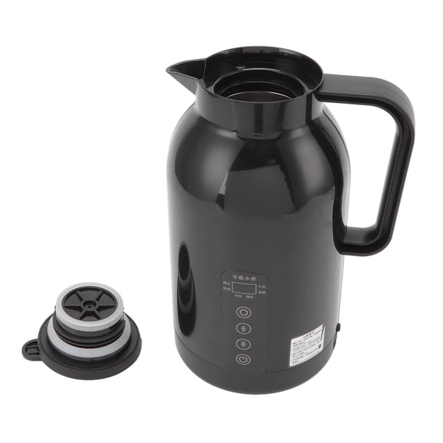 Caldera de Agua Portátil, Taza de Calefacción de Automóviles Diseño de Enchufe de Encendedor de Acero inoxidable 1300 ml de Aislamiento Seguro para Té