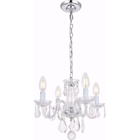 ROCOCO Pendant Transitional Crystal Chrome Steel Glass Wire Royal-Cut