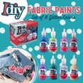 thumbnail image 2 of DIY Fabric Paints (8 GLITTER Colors) 1oz bottles- Ultra Bright 3D Fabric T Shirt Clothing Soft Paint, Non-Toxic Water-Based, Washable, Permanent, Classroom, Kids Birthday Party Art Craft, Summer Camp, 2 of 5