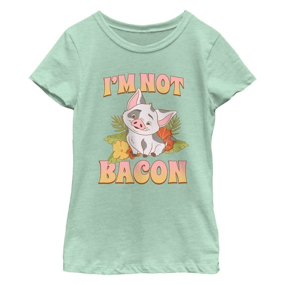 Girl's Moana 2 Pua I'm Not Bacon Graphic T-Shirt