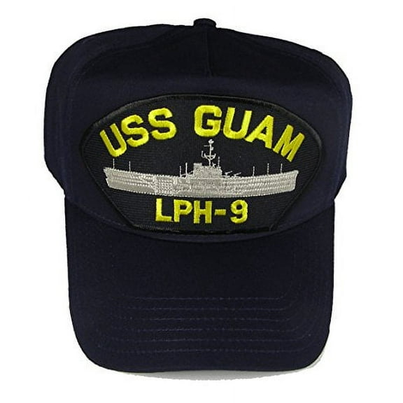 USS GUAM LPH-9 HAT - Navy Blue - Veteran Owned Business