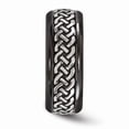 thumbnail image 3 of Grey Titanium Ring Band Wedding Edward Mirell Black Ti & Casted 9mm, 3 of 6