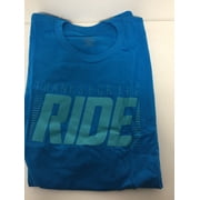 Asics Men Size 2xl Blue Ride Turquise T-shirt