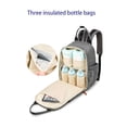 thumbnail image 4 of Mochila para bolsa de pañales - Bolsa de viaje para bebés - Bolsa de pañales impermeable multifunción, bolsa de viaje para bebés esencial con, gris oscuro, 4 of 5