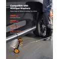 thumbnail image 6 of VEVOR 24" Pressure Washer Undercarriage Cleaner, 4000 PSI Stainless Steel, 7 Nozzles & Angle Adjustment Gear, 2 Extended Wands for Deck/Patio, 6 of 9