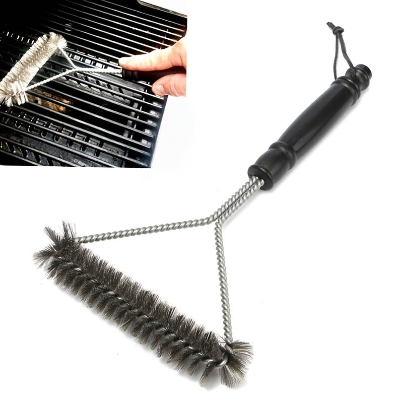 Barbecue Grill BBQ Brush Clean Tool Grill Accessories Stainless Steel Bristles Non-stick Cleaning Brushes Barbecue Accessories