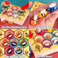 thumbnail image 5 of Yunchy Juguete de habilidad motora fina para niños pequeños Juego de combinación de abeja a colmena Montessori Clasificación de colores de madera Juguete a juego Juguetes educativos preescolares Regal, 5 of 5