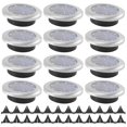 thumbnail image 2 of 12 Pack Solar Lights Outdoor Garden 8 LED Solar Disk Lights Outdoor IP65 Waterproof for Garden Pathway Lawn Patio Yard, 2 of 5