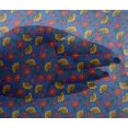 thumbnail image 4 of oneOone Viscose Chiffon Fabric Leaves & Floral Block Decor Fabric Printed BTY 42 Inch Wide, 4 of 4