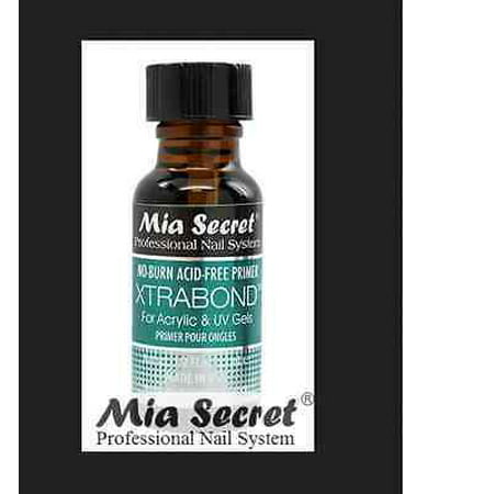 Mia Secret No Burn Acid Free Primer XTRABOND for Acrylic & UV Gels 0.5 15ml Nail + Free Temporary Body