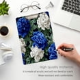 thumbnail image 4 of Acrylic Writing Board Gold 12.5*9 Inch Clipboards Transparent Acrylic Material Suitable For Office Classroom Teachers Fashion Bloggers Stationery Enthusiasts Blue and White Flowers, 4 of 9
