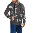 thumbnail image 2 of Kdxio I Love Coffee Print Men Hoodies Casual Hoodies for Men with Zip Pockets Full Zip Long Sleeve Sweatshirt Sports Hooded Jacket-XX-Large, 2 of 5