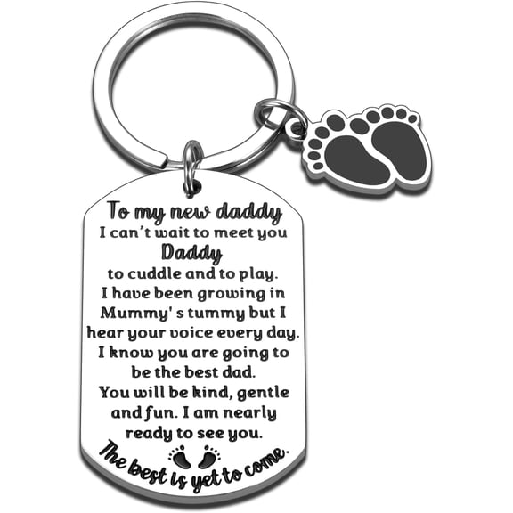 New Dad Keychain for First Father's Day, New Dad Gifts for First Father's Day, Gender Reveal Ideas, Pregnancy Announcement for Husband, Dad Gifts for First Father's Day, Gifts for Dads-to-be