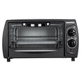 thumbnail image 1 of Horno eléctrico Daewoo, 9 Lts., 2 elementos calefactores de cuarzo, apagado automatico, Negro, modelo DOT-1645-NEGR, 1 of 8