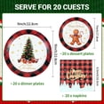 thumbnail image 3 of 60PCS Christmas Plates and Napkins, Christmas AFN1Paper Plates Christmas Plates Disposable Holiday Paper Plates Christmas Tree Plates Christmas Dinnerware Set, Christmas Party Supplies, Serve 20, 3 of 3