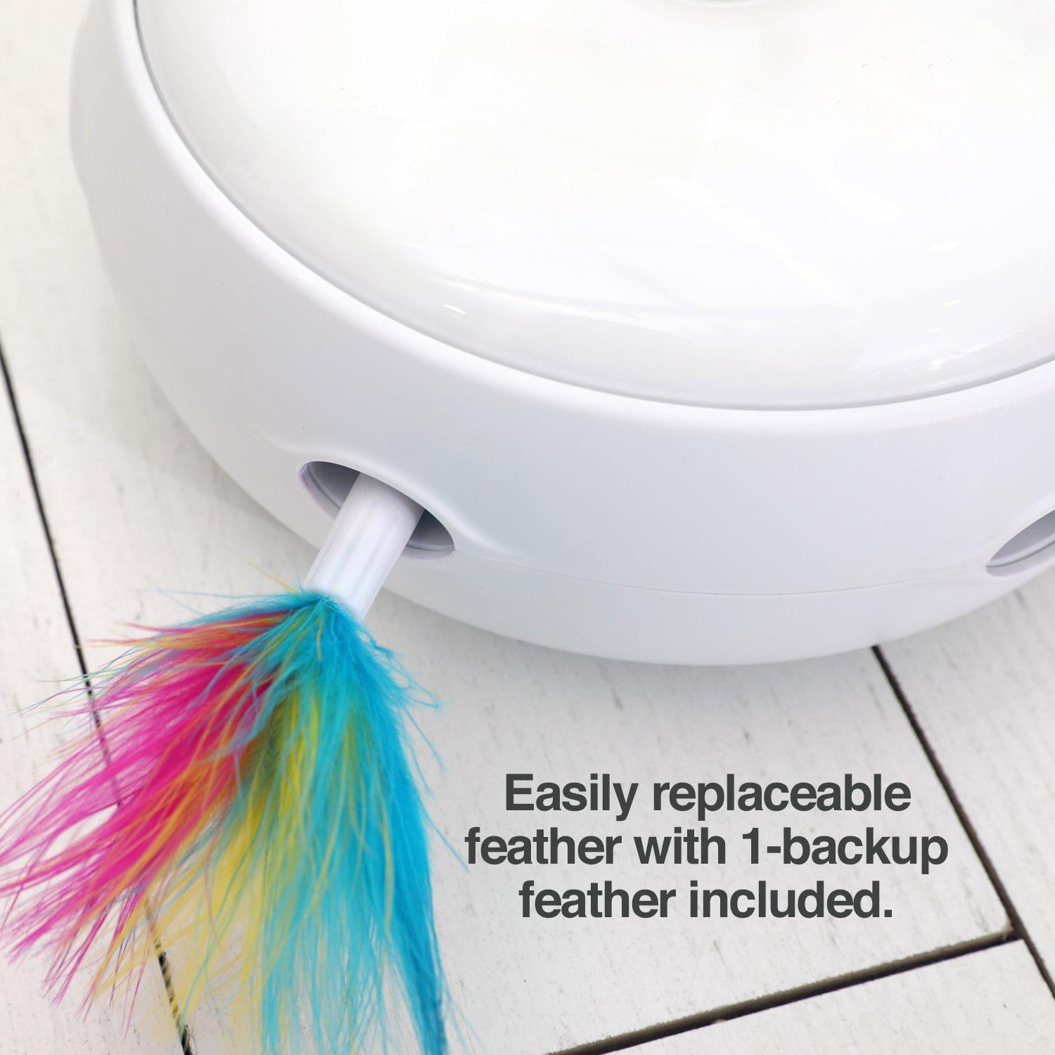 Ambush Interactive Cat Toys For Indoor/outdoor Activity - & Improved Replacement Feathers Available