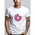 thumbnail image 1 of Doughnut Print Shirt, s For Men, Casual Short Sleeve T-shirt For Summer Tee For Adult, Men, Women, Teen, Teenager, Adolescent,Youth, 1 of 8