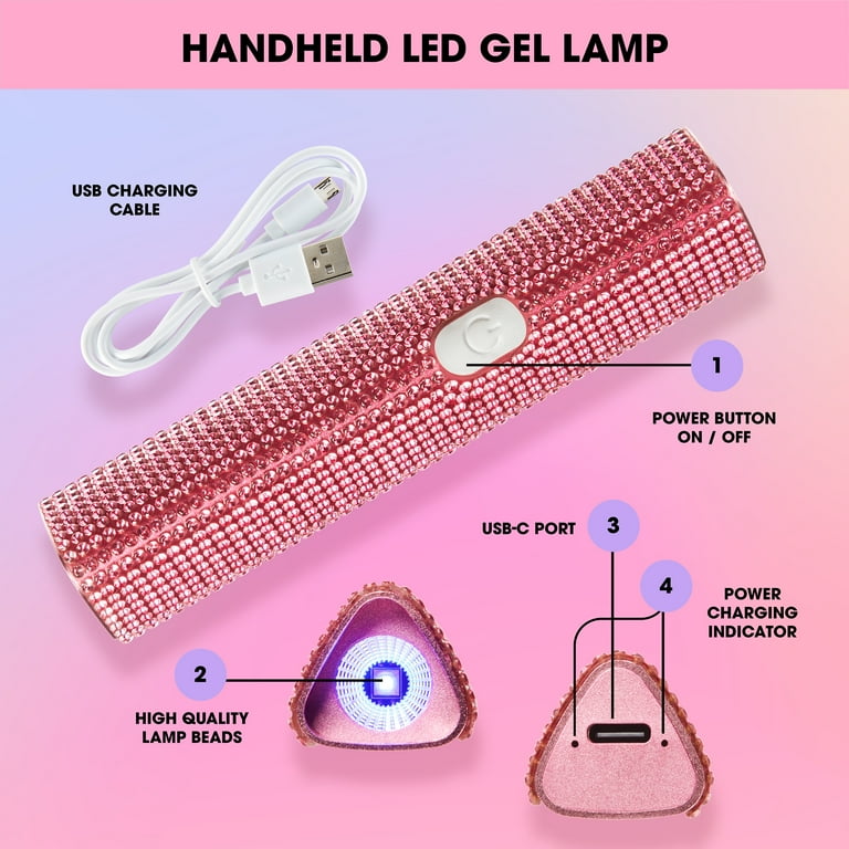 Salon Perfect Cordless Nail Lamp with Stand, Handheld UV/LED Light