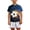 K59 Dark Blue, variant on Likimi Children Girls Boys T Shirt Short Sleeve Crew Neck Soccer Ball Print For Everyday Wear Fashion Casual Tee Dark Blue Size 3-4 Years