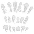thumbnail image 2 of 18 Pcs Silicone Mini Glacier Marine Animal Model Epoxy Making Jewelry Filling Mold, 2 of 6