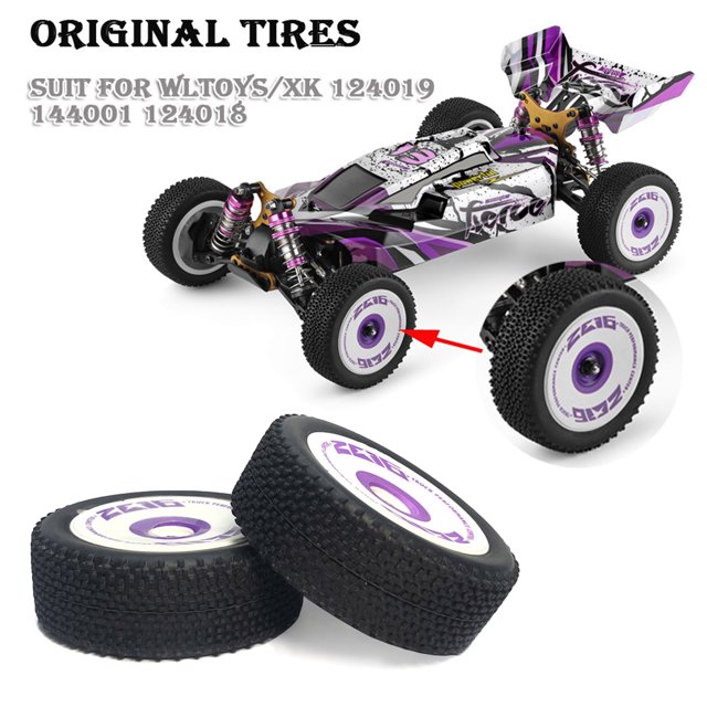 2 uds neumáticos de rueda de goma para Wltoys XK 144001 124018 124019 124016 (delantero) Ehuebsd Para estrenar