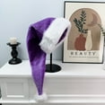 thumbnail image 4 of 29.5" Long Christmas Santa Claus Hat,Unisex Deluxe Holiday Plush Furry Christmas Hat Headwear Accessories, 4 of 6