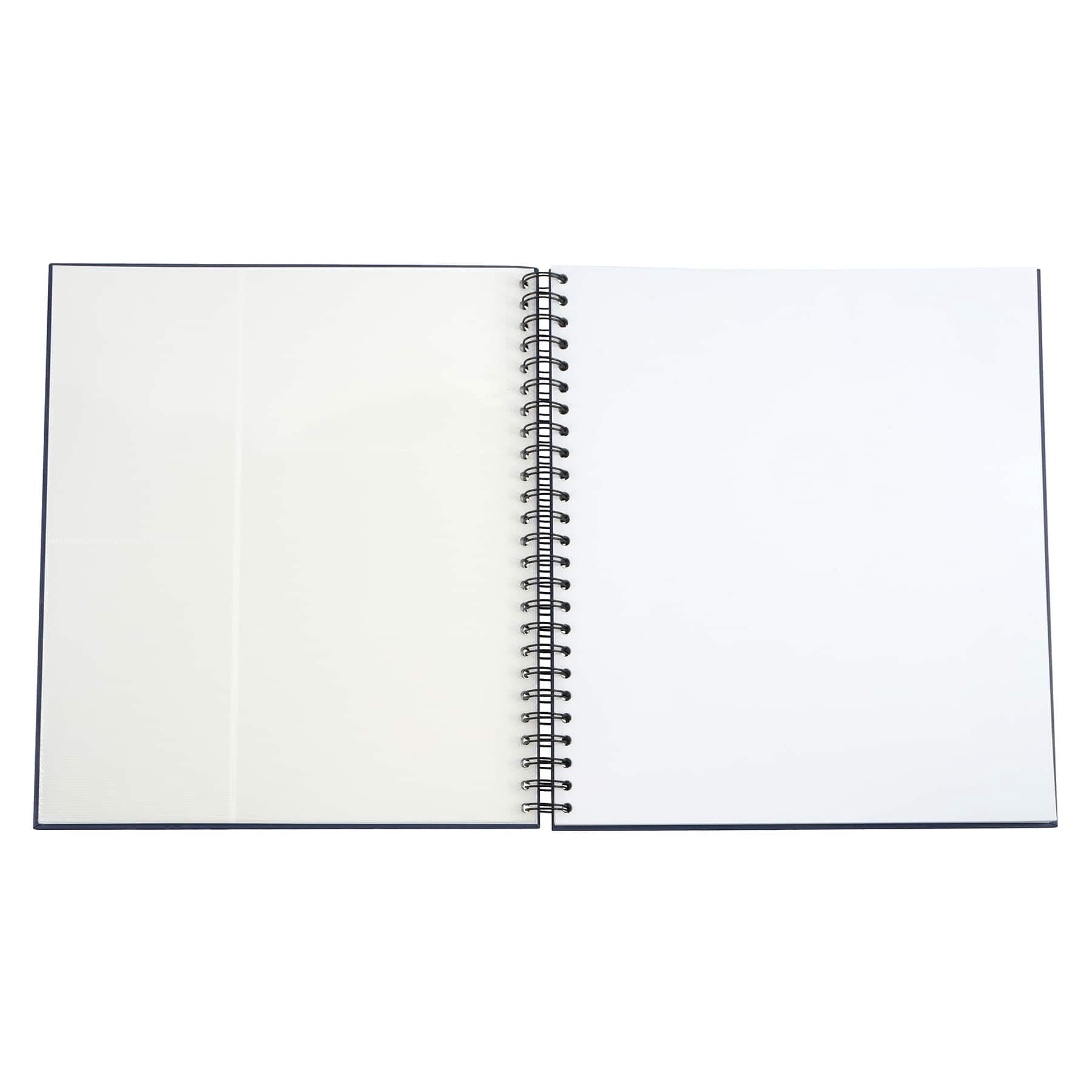 Recollections Navy 12" x 12" Spiral Bound Scrapbook Album - Acid-Free Chipboard Albums with Pocket & Photo Pages for DIY Scrapbooking & Memory Keeping, 6 Pack