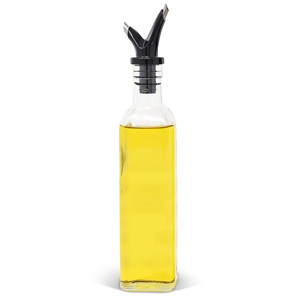 Royal Oil or Vinegar Bottle with Removable Cork Dual Olive Oil Spout