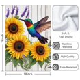 thumbnail image 3 of 2 Pcs Funny Kitchen Towels,Hummingbird with Sunflowers and Lavender Microfiber Dish Towels,Kitchen Tea Towels,Kitchen Towel Set (18" X 26"), 3 of 3