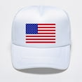 thumbnail image 2 of Unisex Baseball Cap American Flag Trucker Hat Snapback Hat Breathable Mesh Side Adjustable Fit Casual Wear Baseball Cap for Men Women 4th of July Accessories, 2 of 2
