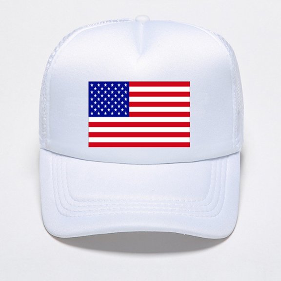 kaondbfi 4th of July Summer Patriotic Accessories Caps 250th Anniversary Usa Hat for Women Baseball Cap Mesh USA Flag Adjustable Hat Breathable Trucker Caps Casual Sun Peak Hat