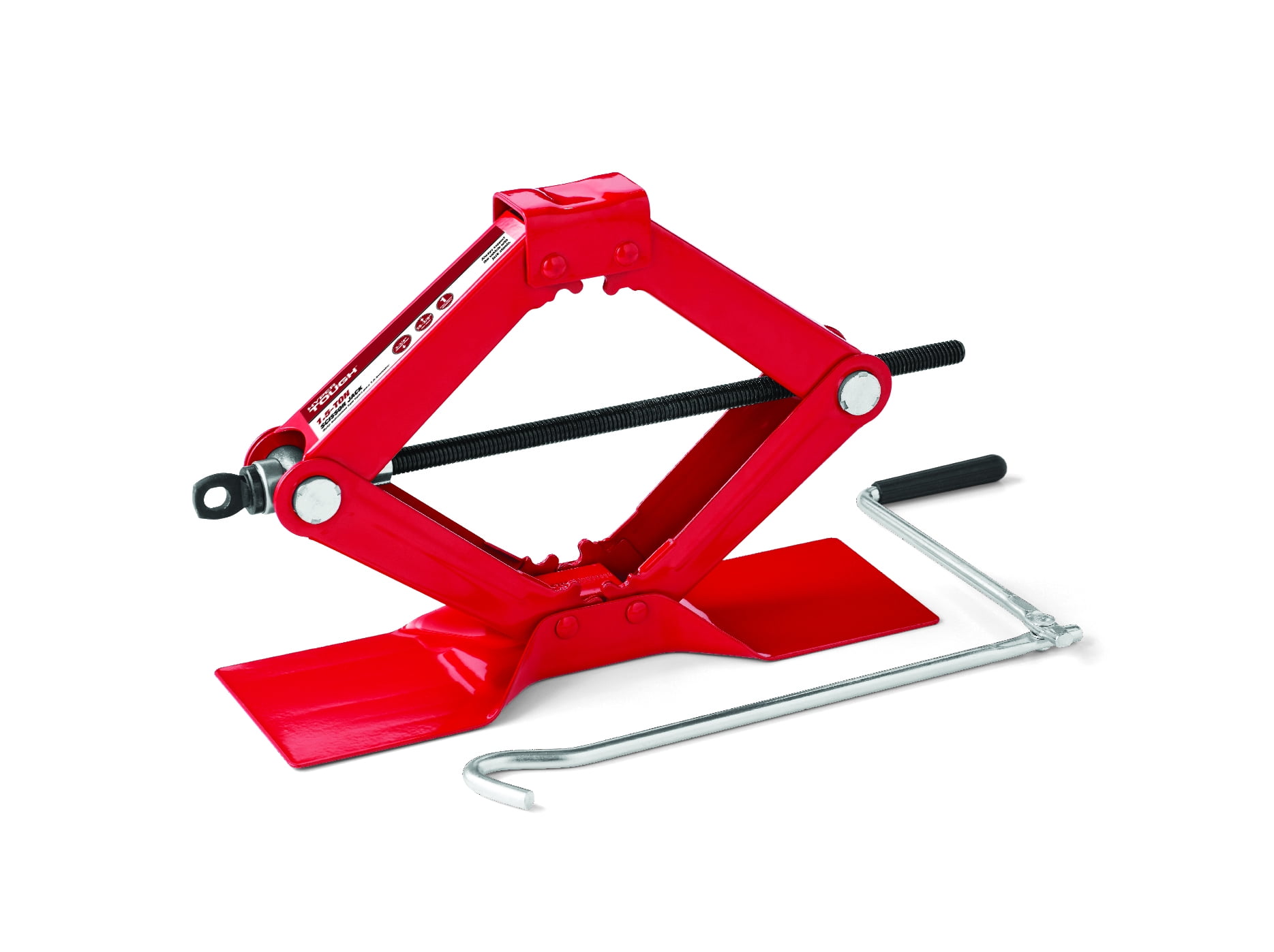 Hyper Tough 11/2 Ton Scissor Jack with Large Base. Min.Height 41/8