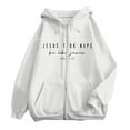 thumbnail image 2 of Jesus Took Naps Hoodies for Women 2025 Long Sleeve Zip Up Christian Hooded Sweatshirt with Pockets Jacket Coat, 2 of 4