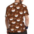 thumbnail image 2 of Wukai Sloths Need More Coffee Print Men's Short-Sleeved Mesh T-Shirt,Quick-Dry Short Sleeve Workout T-Shirt-X-Large, 2 of 8