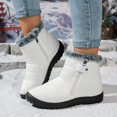 thumbnail image 2 of Insulated Winter Boots for Women with - Outdoor Footwear Zipper Closure Low Heel Cold Weather Trekking Shoes, 2 of 9