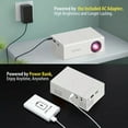 thumbnail image 4 of sruoe Portable Projector 4k, Projector with Wifi and Bluetooth, Portable Mini Projectors, Smart Projector, Portable Laptop Projector,Home Projector, 4 of 5