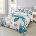 thumbnail image 2 of Bedding Set Sea Turtle Comforter Set Queen Size for Girls Boys Soft Lightweight, 2 of 9