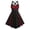 /c16Red55, variant on Huowey Gothic Dresses Women Halloween LaceâUp Waist Fancy Cosplay Party Gown V-Neck Spaghetti Strap Eye-Catching Halloween Dress,Purple,M