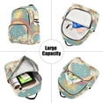 thumbnail image 5 of FORMRS Mini Backpack Purse for Women Travel Daypack Casual Shoulder Bag, Retro Beige Rainbow, 5 of 7