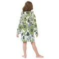thumbnail image 7 of FORMRS Niños Bathrobe Unisex Hooded Robe Soft Plush Pajamas Sleepwear, Size 2-3T, Retro Flower Print, 7 of 7