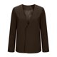 thumbnail image 4 of Blazer de moda para mujer, blusas de color liso, manga larga, cuello en V, chaqueta de traje informal, blusa de poliéster para mujer, 4 of 6