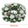 thumbnail image 2 of Titcea Christmas Candle Rings, 12 Inch Wreath Artificial Candle Rings with Pinecone Xmas Table Decorations, 2 of 2