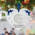 thumbnail image 2 of TanSiDing 1pcs Inspirational Christmas Heart Pendant Ornament, 2D Flat Hanging Decoration for Holiday Tree, Festive Home Decor, Inspiring Gift for Family & Friends, 2 of 7