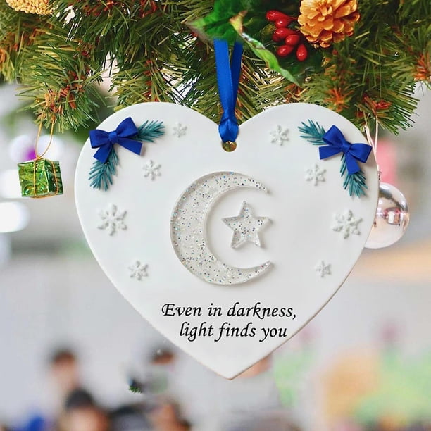 Yunuuuoa Inspirational Christmas Ornament Heartfelt 2D Pendant Hanging Decor for Holiday Tree Wreath Festive Home Decoration Gift Idea